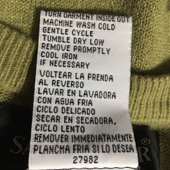 Cardigan sweater floral print at border green Sag Harbor Sm Button up EUC - Picture 7 of 10